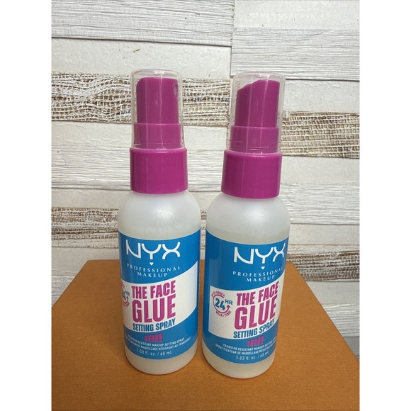 NYX PROFESSIONAL MAKEUP Other - QTY 2 NYX PROFESSIONAL MAKEUP The Face Glue Setting Spray, Transfer-Resistant